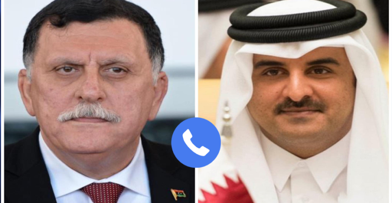السراج وأمير قطر يتفقان على التعاون لمواجهة كورونا السراج وأمير قطر يتفقان على التعاون لمواجهة كورونا