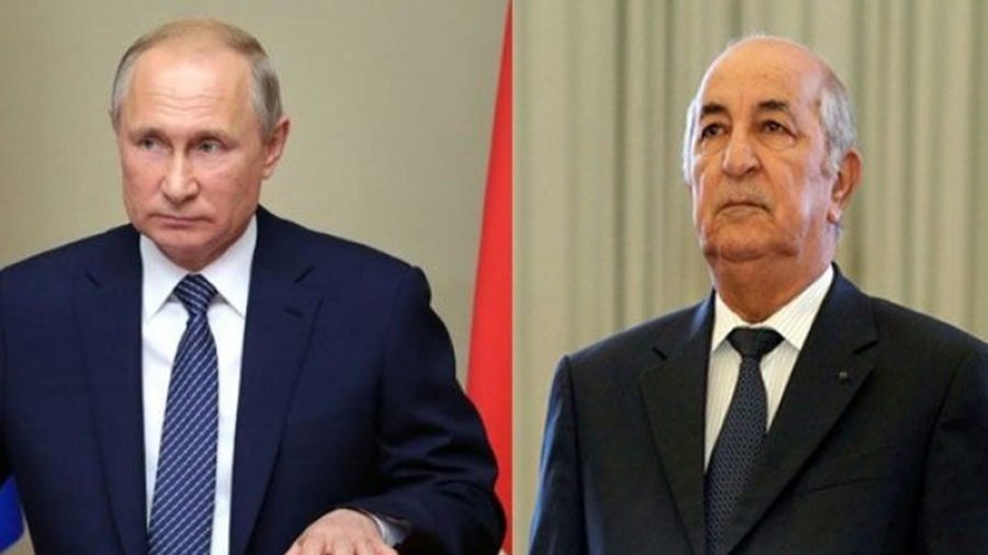 بوتين ونظيره الجزائري يبحثان الملف الليبي