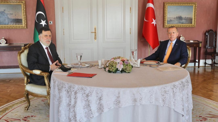 السراج وأردوغان يبحثان تعزيز التعاون الأمني وعودة الشركات التركية