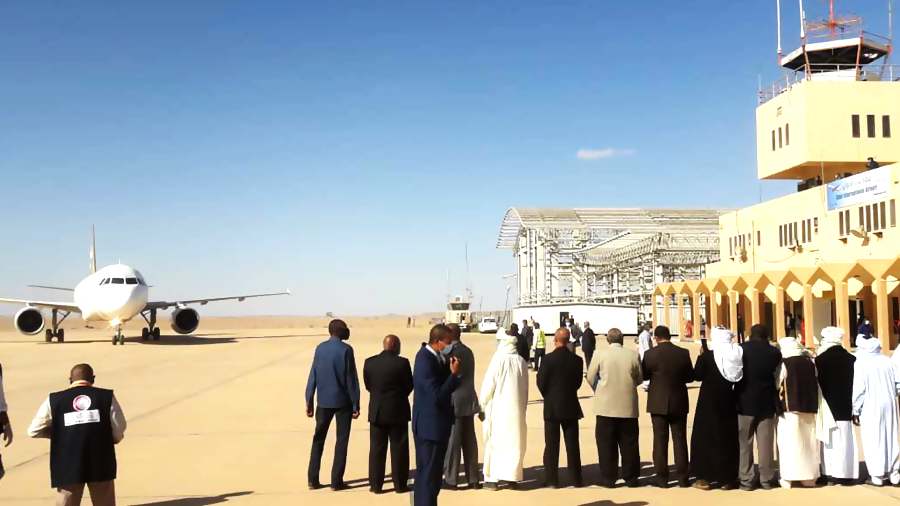 مطار غات يستقبل السيولة