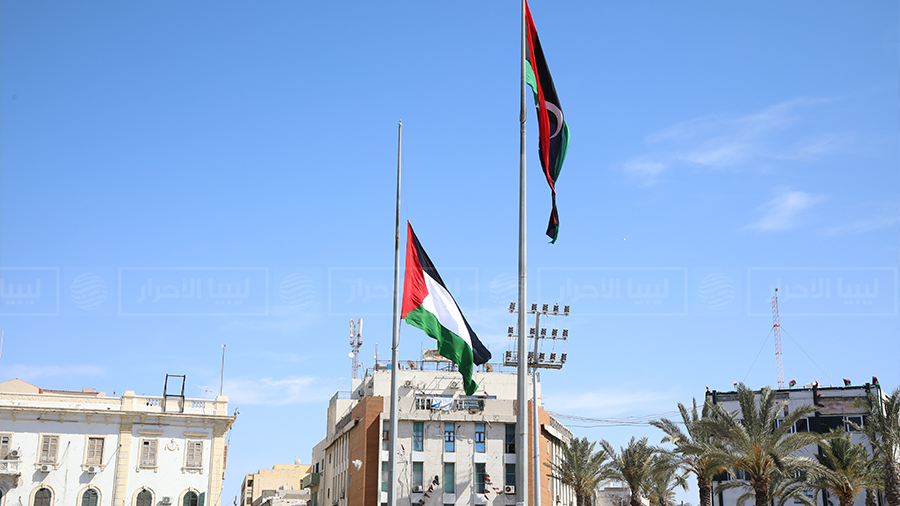 تواصل المظاهرات بطرابلس دعما للفلسطينيين ضد الاحتلال
