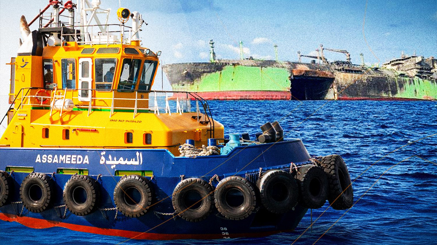 شاركت في حرب داعش.. تعرّف على القاطرة “السميدة” التي استخدمت لجر ناقلة الغاز الروسية