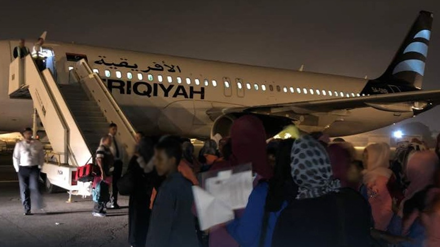انطلاق المرحلة الأولى من العودة الطوعية للسودانيين من ليبيا‎ ‎